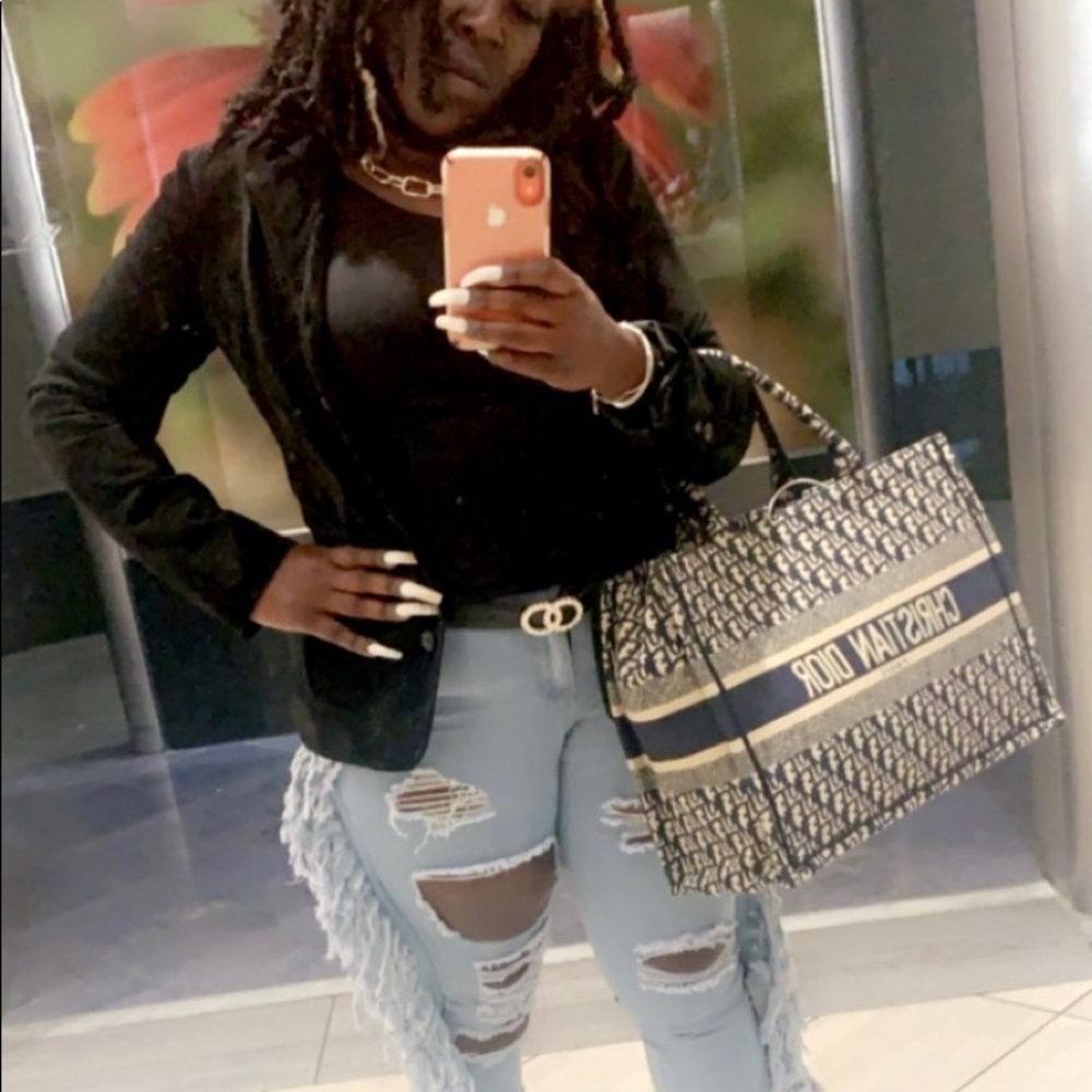 Distressed jeans